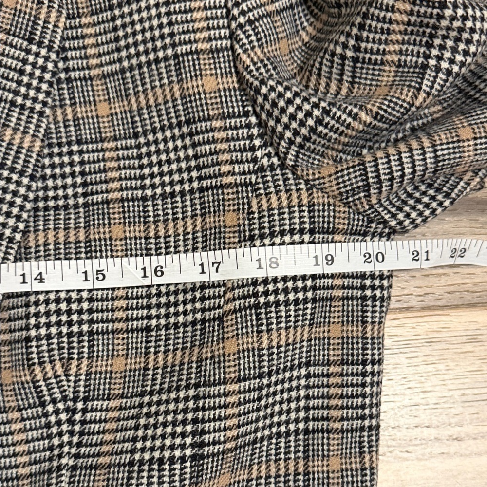 Pendleton Vintage Women's Tweed Houndstooth Wool Blazer Velvet Collar Size 12 - Picture 5 of 8